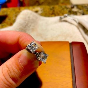 Diamond And Orange Sapphire Earrings!